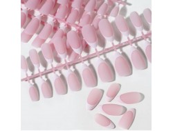 Типсы гелевые миндаль (120 шт) 5 пластин френч дизайн Типсы гелевые миндаль (120 шт) 5 пластин френч дизайн