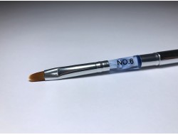 Кисть металл складная для геля овал #6