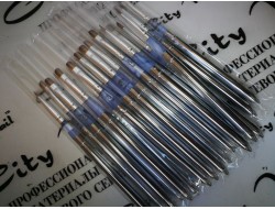 Кисть для геля #8, овал, железо Кисть для геля #8, овал, железо