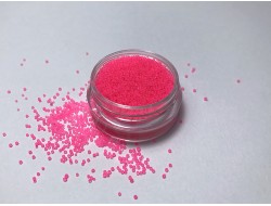 Бульонки стекло неон розовые, 5 гр.