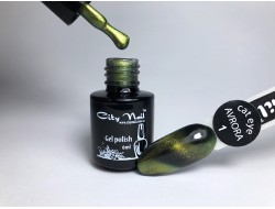 Гель лак кошачий глаз Аврора № 1, 6 мл