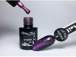 Гель лак кошачий глаз Аврора № 3, 6 мл