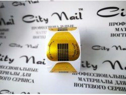 Формы золото овал, 100шт